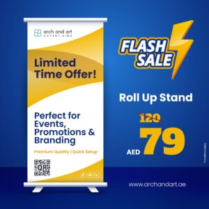 Get your Roll-Up Stand for ONLY AED 79